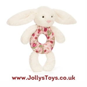 Jellycat Blossom Cream Bunny Berry Ring Rattle